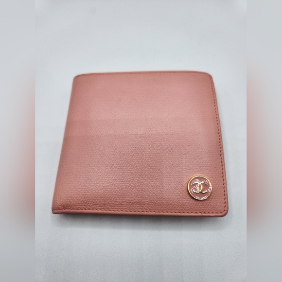 CHANEL Handbags - Pre-loved Auth Chanel COCO Button Compact Wallet - pink